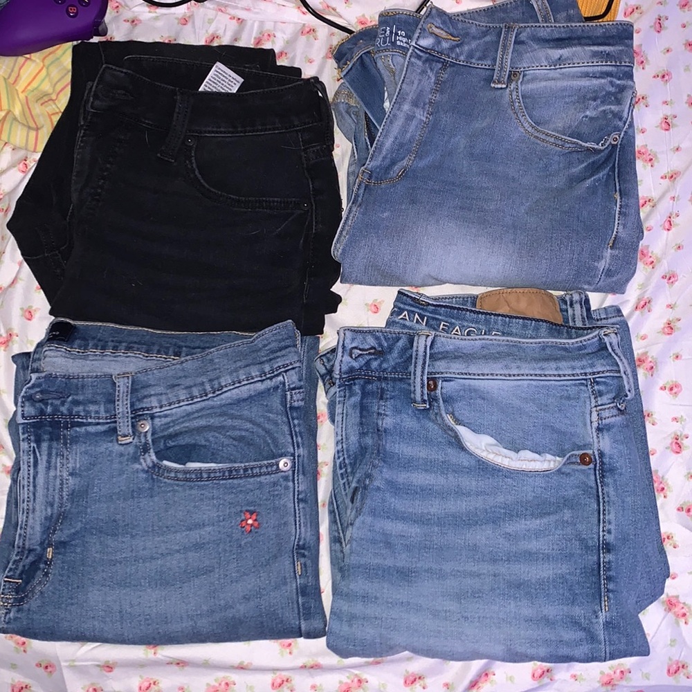 lot of 4 jeans, GAP, Hollister, Time and Tru